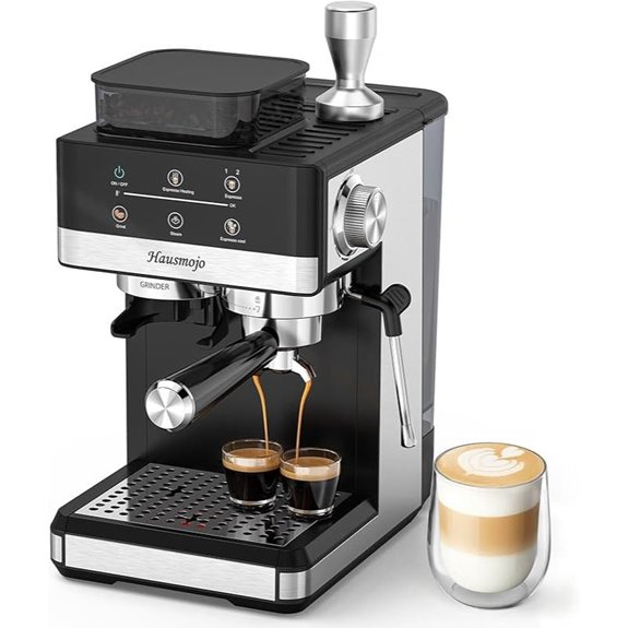 Espresso Machine with Grinder and Milk Frother