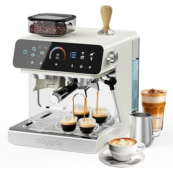 Espresso Machine with GrinDer Milk Frother 20 Bar