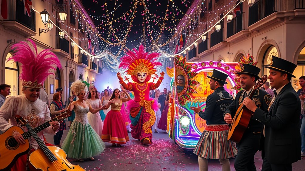 colorful street carnival celebration