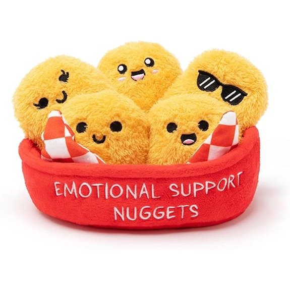 Emotional Support Chicken Nuggets Plush Toys Set