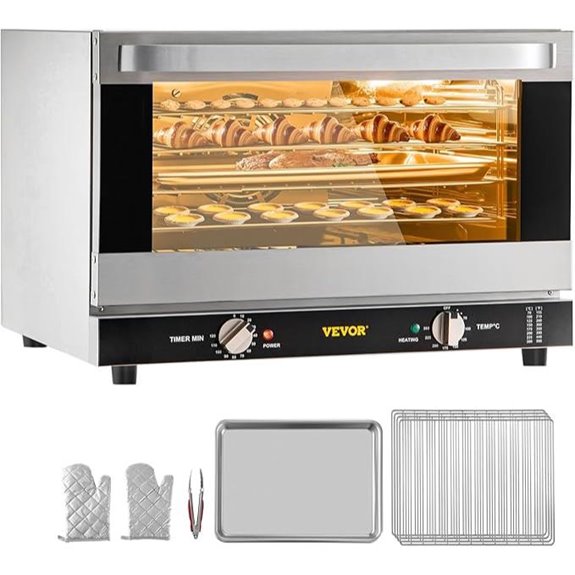 VEVOR Commercial Convection Oven 47L 4-Tier 120V