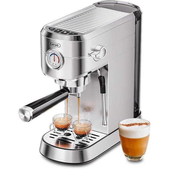 Gevi Commercial Espresso Coffee Maker with Milk Frother