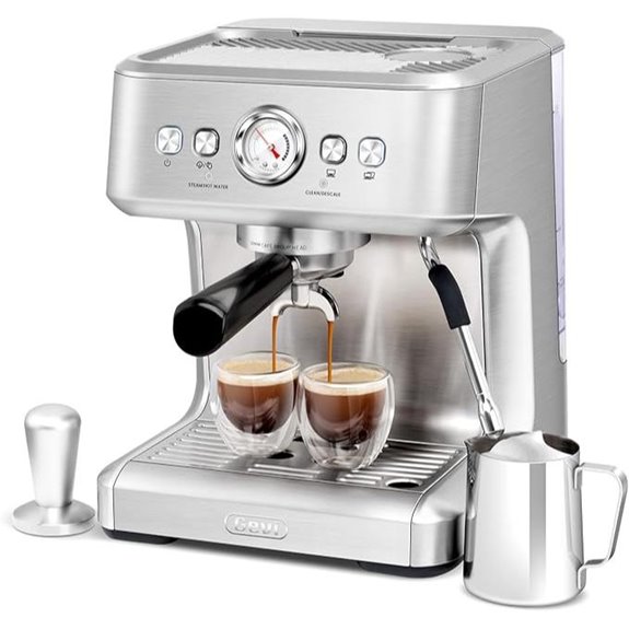 Gevi EzBru 1000C Commercial Espresso Machine with Barista Kit