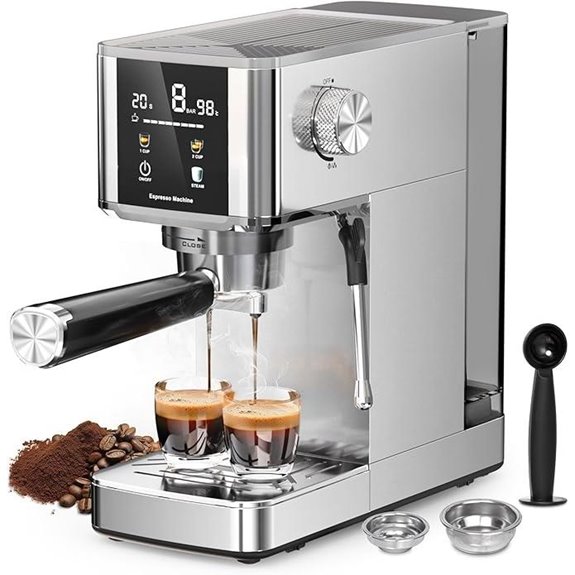 Kismile Espresso Machine with Frother for Home/Office