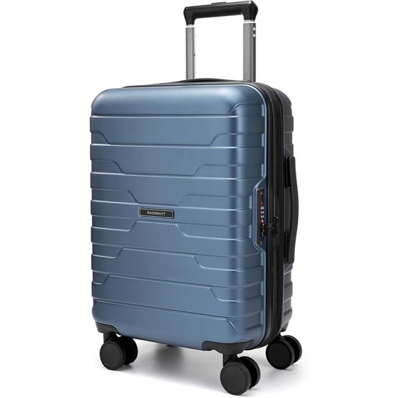 BAGSMART 20-Inch Carry On Luggage with Spinner Wheels