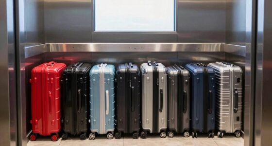 compact suitcases for tiny elevators