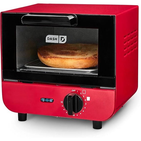 compact toaster oven with auto shut off