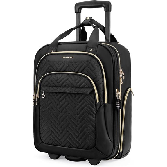 BAGSMART 16-Inch Underseat Carry-On Luggage