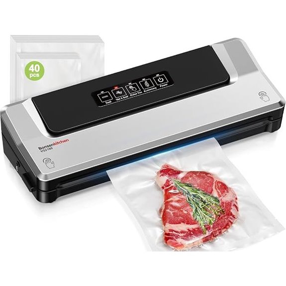 Bonsenkitchen Compact Vacuum Sealer with 40 Bags