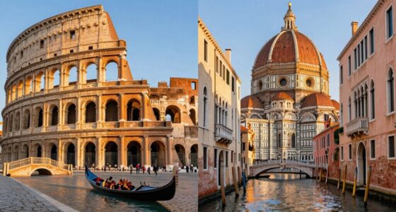 compare rome florence venice