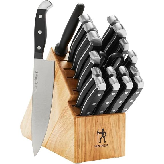 HENCKELS 20-Piece Knife Set with Block