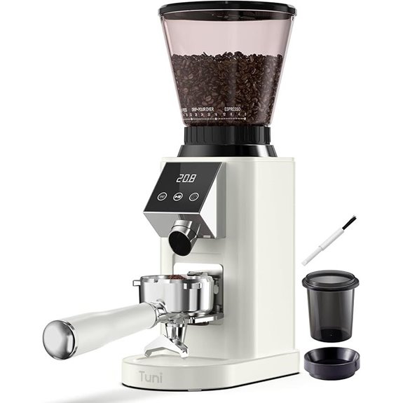 Tuni G1 Conical Burr Coffee Grinder with Timer