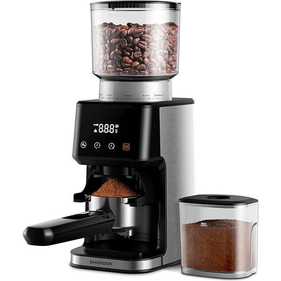 SHARDOR Conical Burr Espresso Grinder with Timer