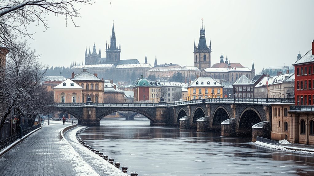 consistent prague winter snowfall