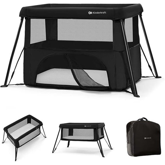 Kinderkraft CAMI 3-in-1 Baby Bed with Travel Bag