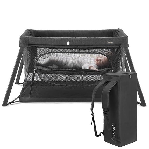 2-in-1 Portable Travel Crib for Toddler
