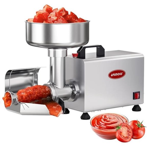 Electric Tomato Strainer with Copper Motor and Stainless Steel