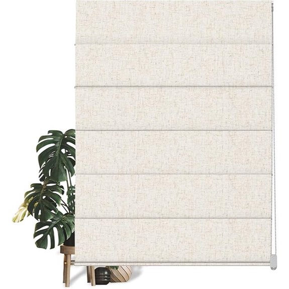 BERISSA Blackout Roman Window Shades Custom Size