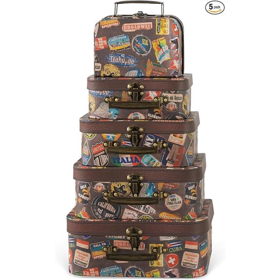 Soul & Lane Decorative Paperboard Suitcase Set