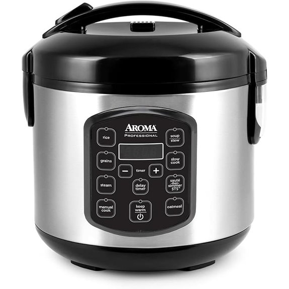 AROMA 8-Cup Digital Rice & Grain Cooker