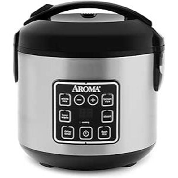 AROMA 4-Cup Digital Rice Cooker & Steamer