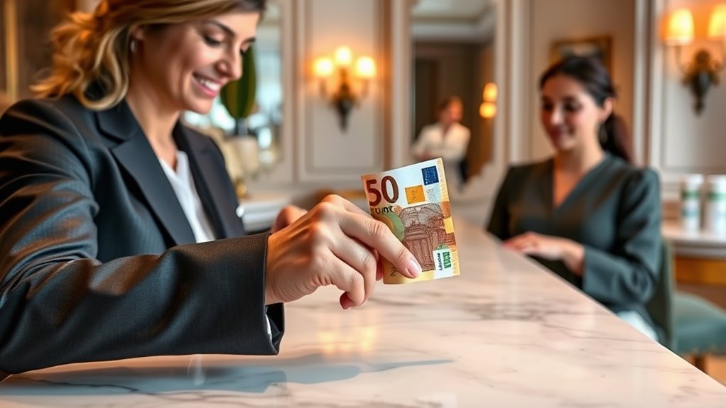discreet cash tipping etiquette