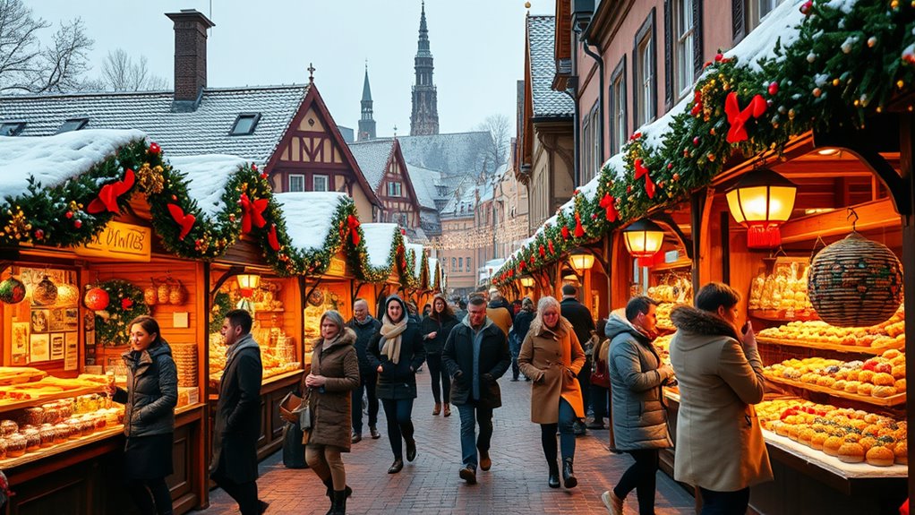 dress warmly for markets