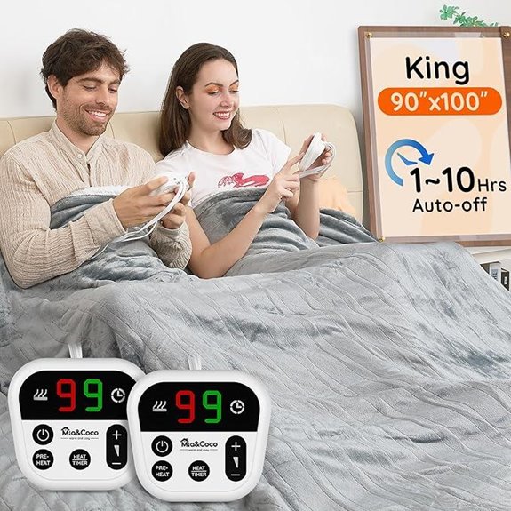 Mia&Coco King Electric Blanket with Dual Control