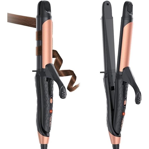 Dual Voltage 2-in-1 Curling & Straightening Iron