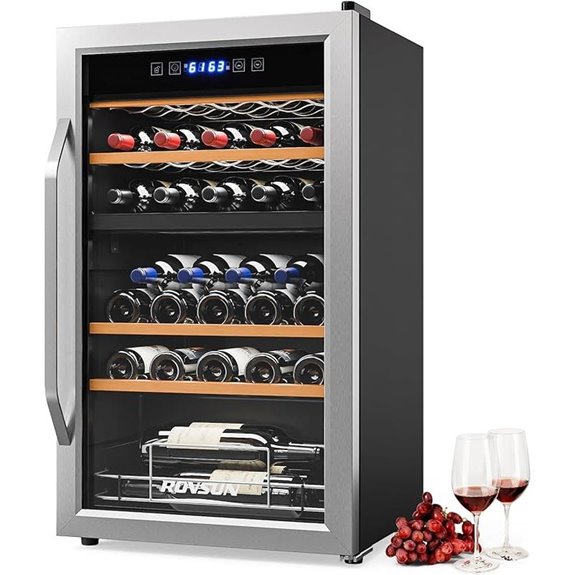 Bonnlo Dual Zone Wine Cooler with Glass Door