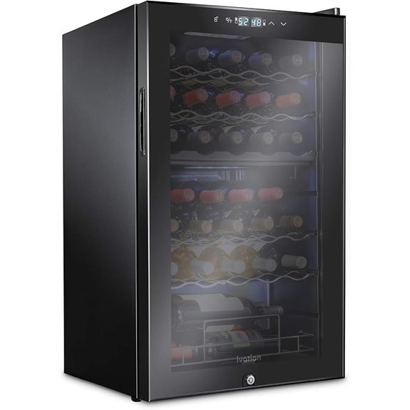 Ivation 33-Bottle Dual Zone Wine Cooler Refrigerator