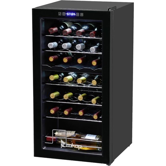 Winado 28-Bottle Dual Zone Compressor Wine Cooler