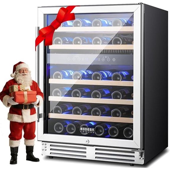 BODEGA 46-Bottle Dual Zone Wine Cooler Refrigerator