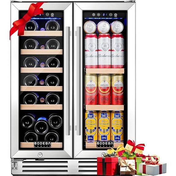 BODEGA 24-Inch Dual Zone Wine & Beverage Cooler
