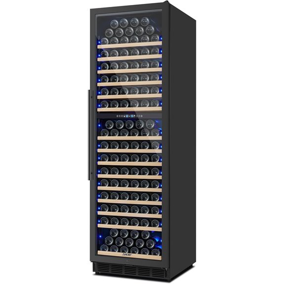 200 Bottle Dual Zone Wine Cooler with Fast Cooling