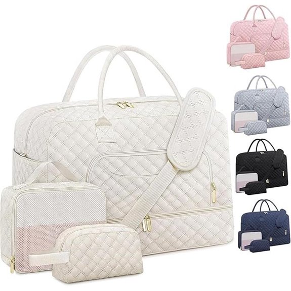 Travel Duffle Bag with Shoe & Toiletry Compartments