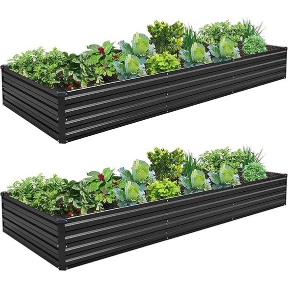 Galvanized Garden Bed Kit (2 Pack)