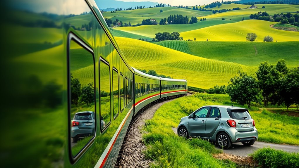 eco friendly train travel benefits