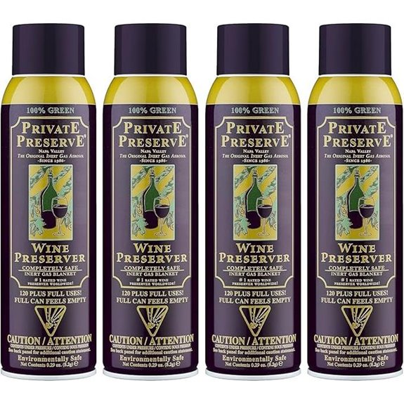 Green Gas-Based Wine Preservation System (Pack of 4)