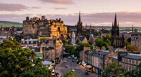 edinburgh castles views streets