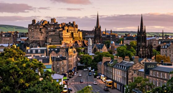 edinburgh castles views streets