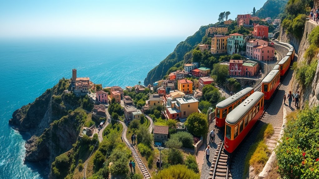 efficient cinque terre train travel