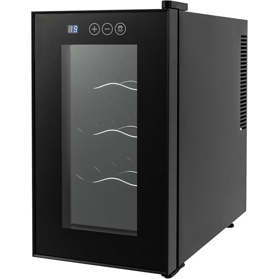 8 Bottle Wine Cooler with Digital Temperature Control