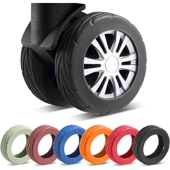 8 Pcs Luggage Wheel Covers for Spinner Wheels