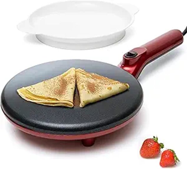 Moss & Stone Electric Crepe Maker 8-Inch Nonstick