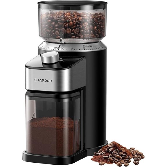 SHARDOR Electric Burr Coffee Grinder 40 Settings Black