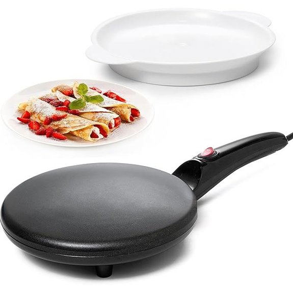 Moss & Stone Electric Crepe Maker with Nonstick Surface