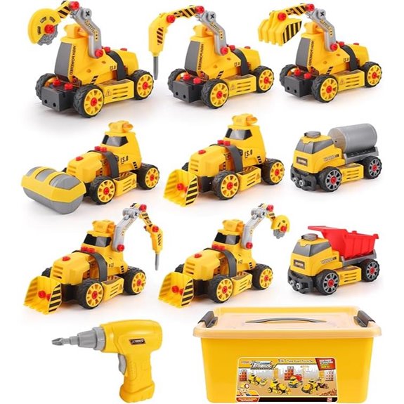 Electric Drill Construction Set Take Apart Toys