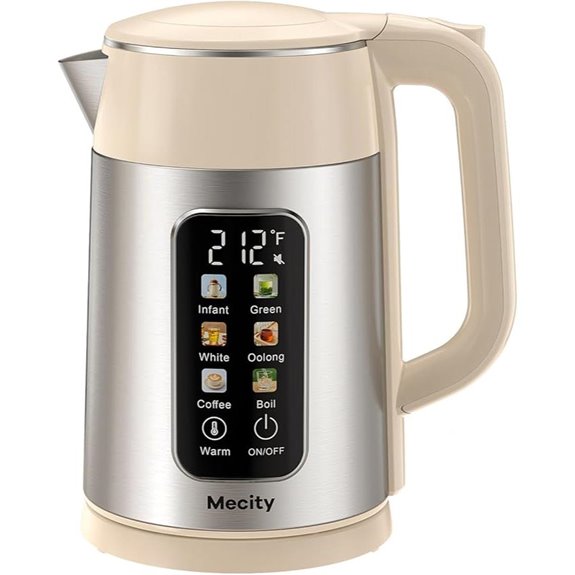 Mecity 1.7L Electric Kettle with Touch Control