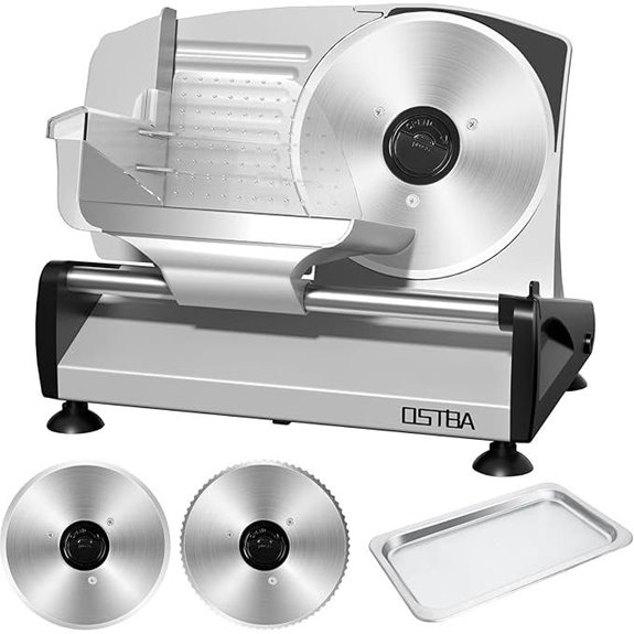 OSTBA Electric Meat Slicer with Adjustable Thickness